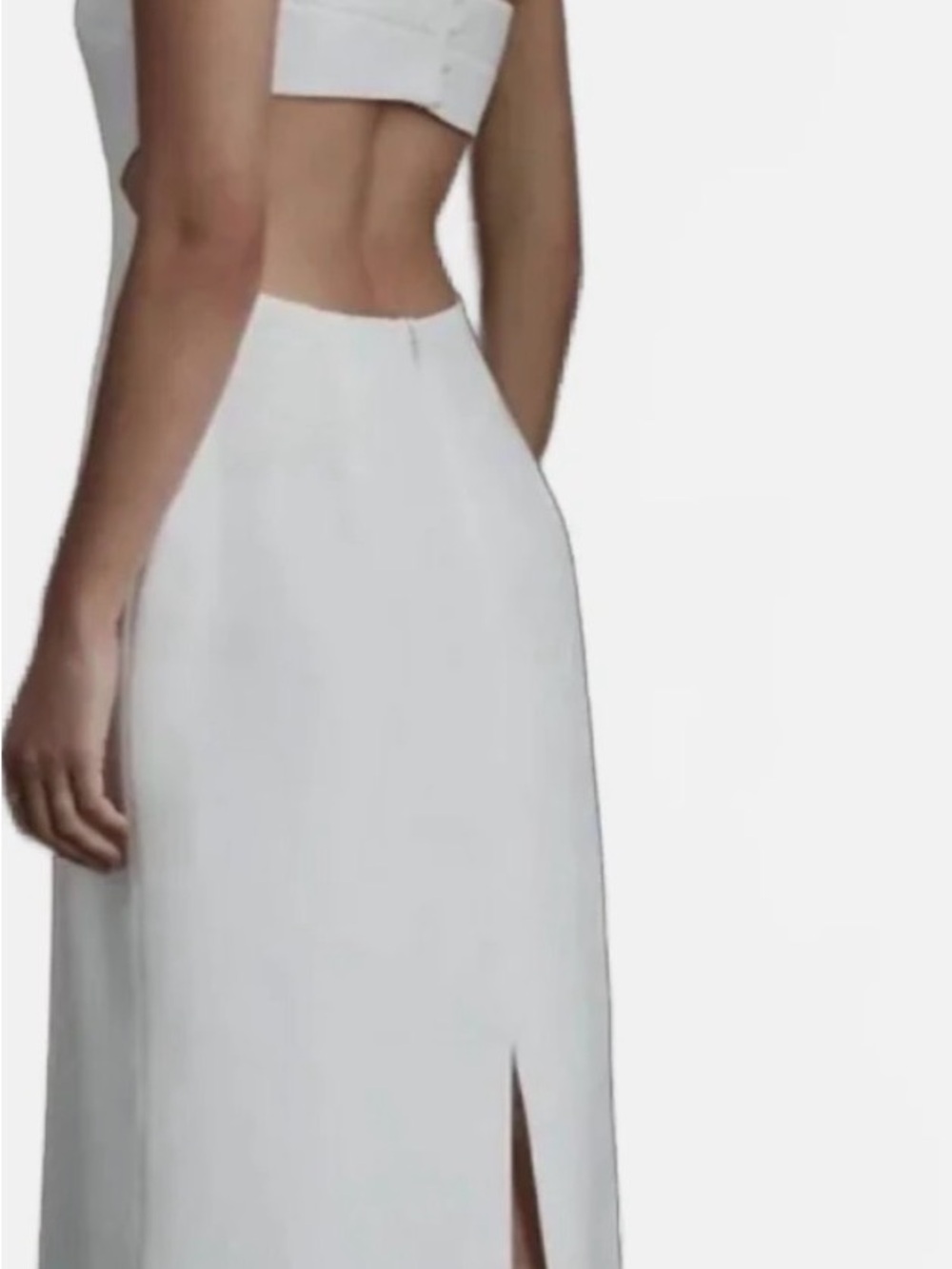 Sachin + Babi Strapless White Column Dress - Picture 2 of 6